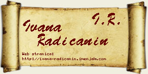 Ivana Radičanin vizit kartica